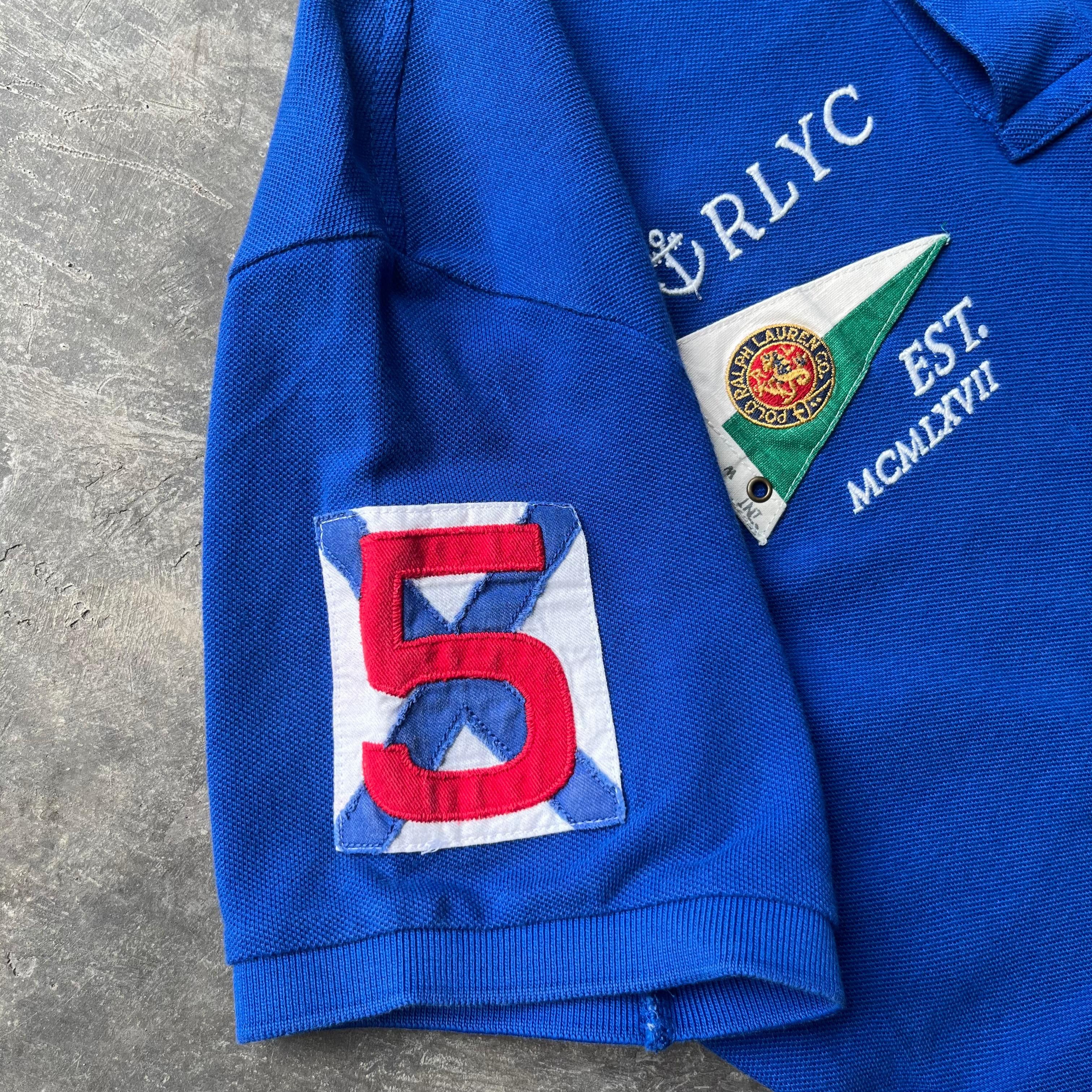 Polo Ralph Lauren 💥Polo Ralph Lauren Embroidered Big Pony Rugby Shirt Size US M / EU 48-50 / 2 - 6 Thumbnail