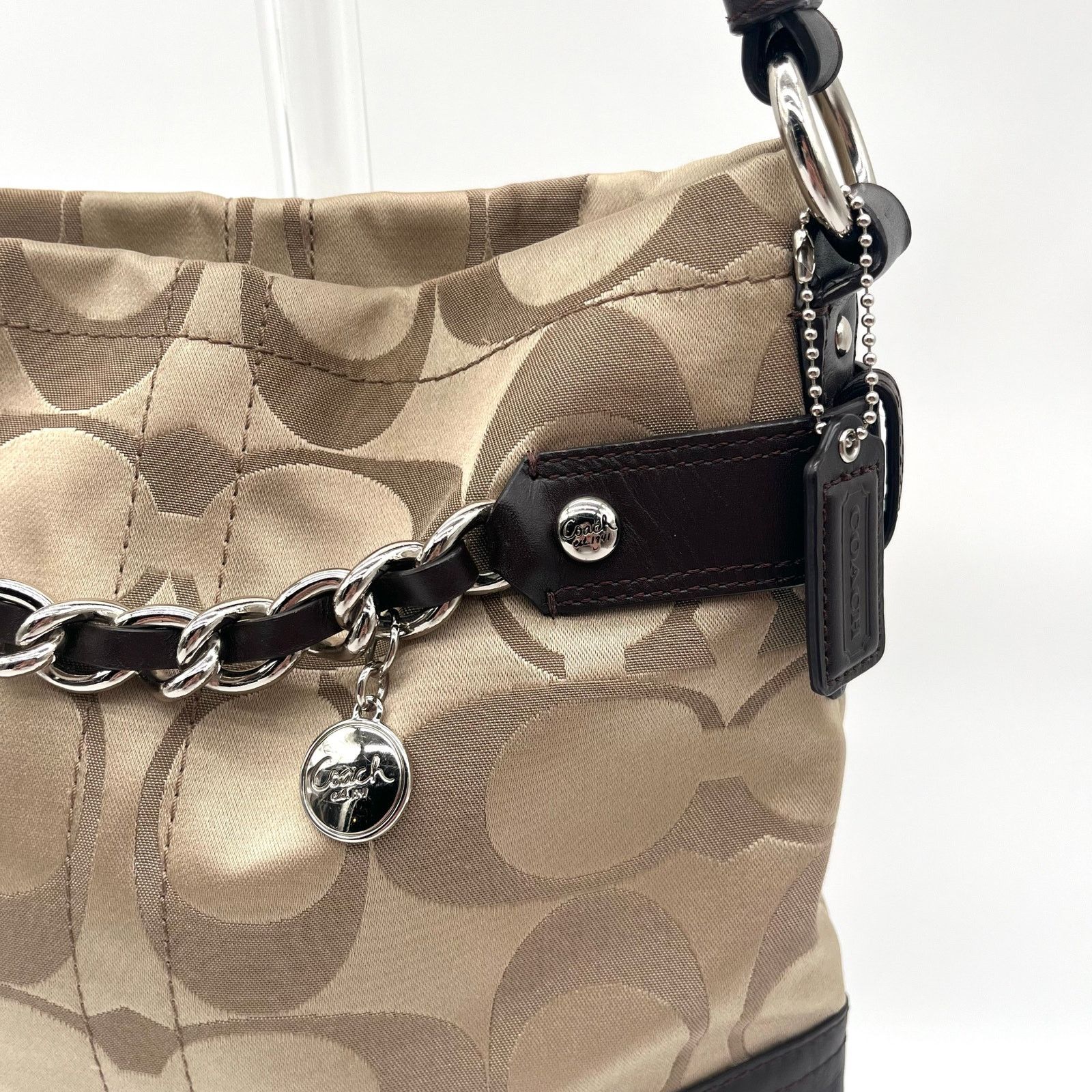 Coach COACH Signature Hobo Optic Braided Chain Shoulder Bag Size ONE SIZE - 2 Thumbnail