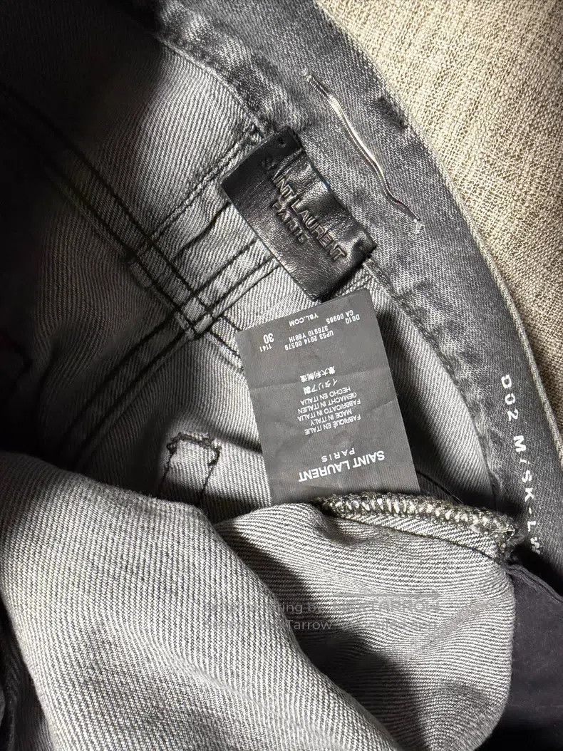 Saint Laurent Paris Saint Laurent Paris Distressed Washed Jeans Size US 30 / EU 46 - 3 Thumbnail