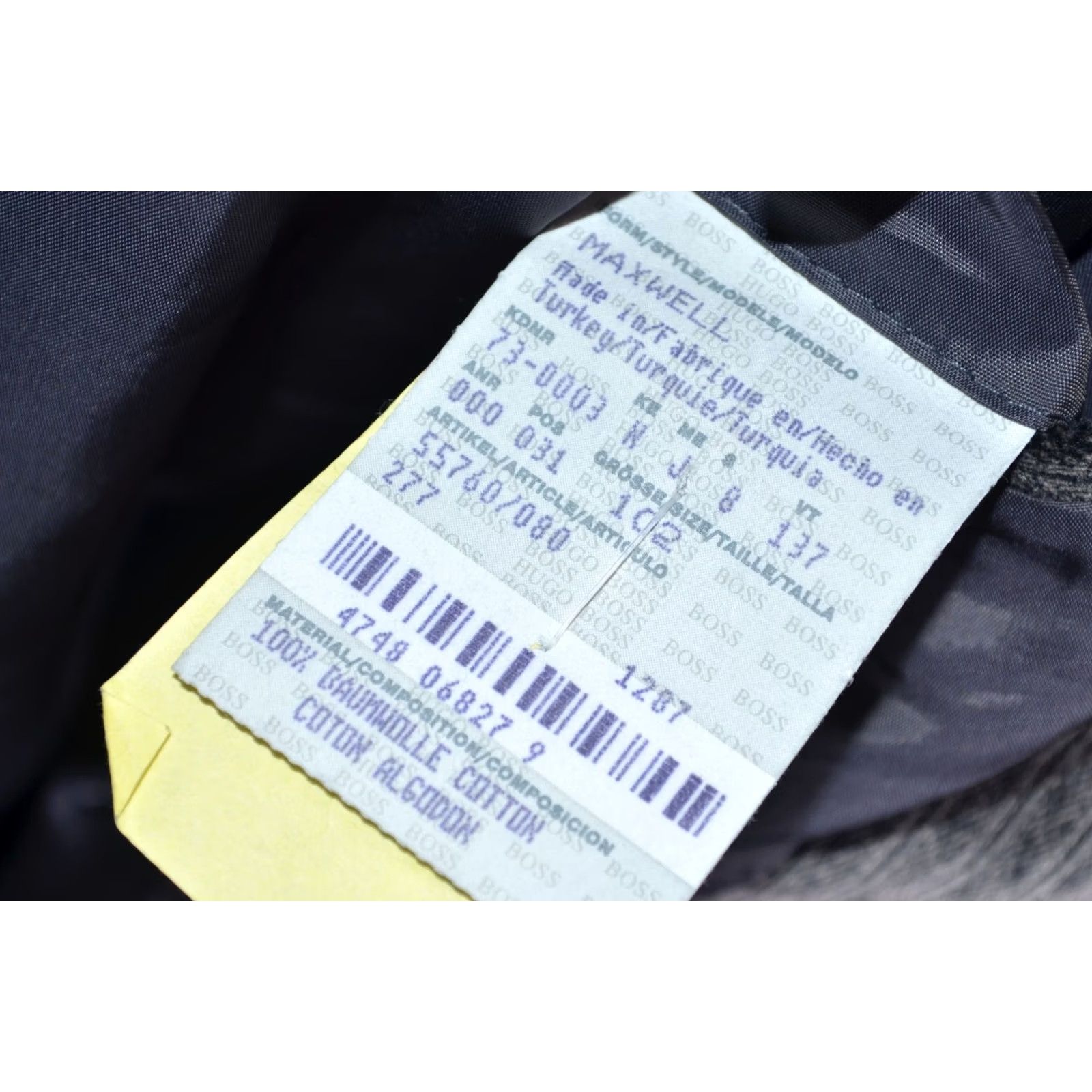 Hugo Boss HUGO BOSS Jacket Mens Maxwell Cotton Blazer Grey L Regular Size UK42 / EU52 / IT52 Size 42R - 5 Thumbnail
