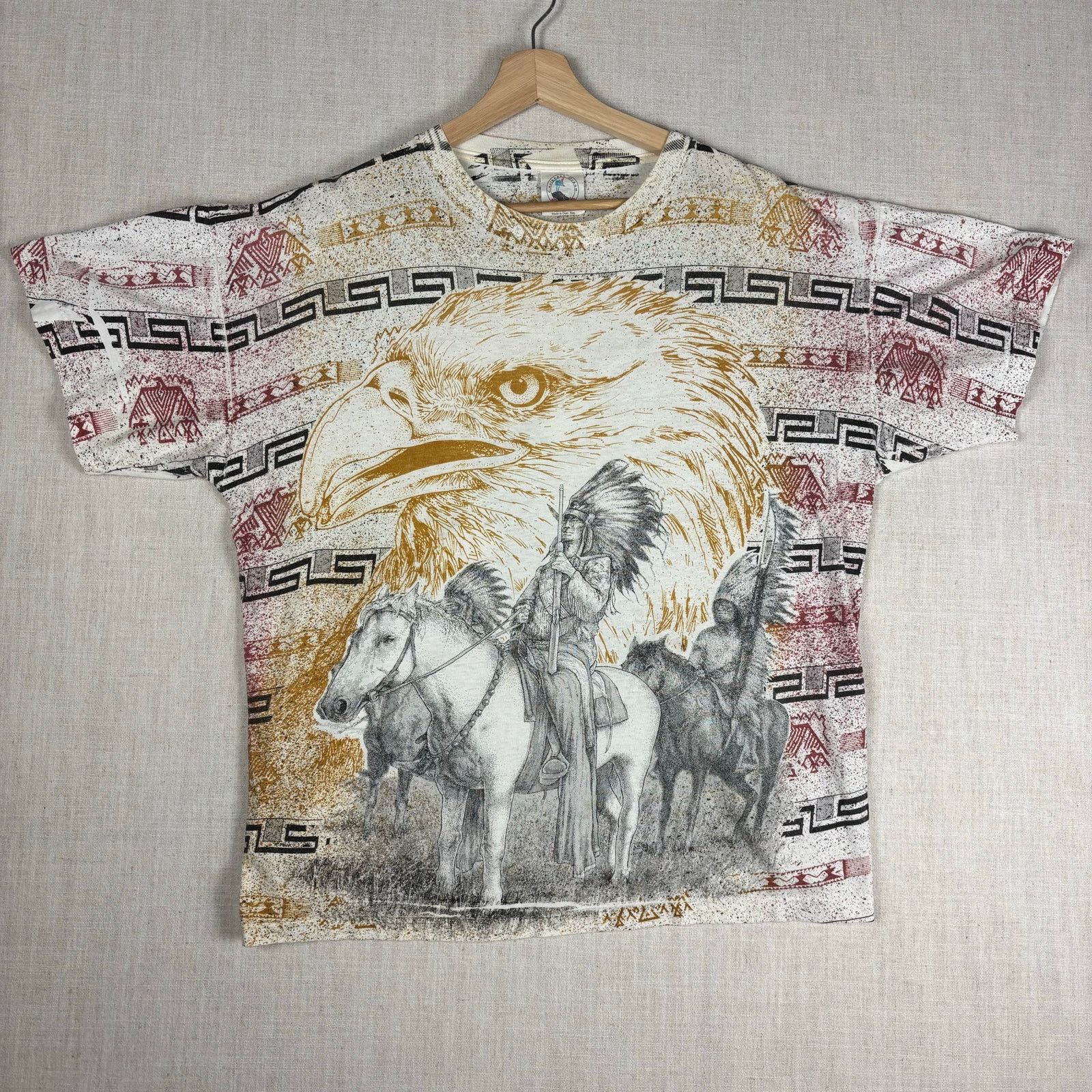Other Vintage Native American Western Eagle AOP XL Nature Tee Size US XL / EU 56 / 4 - 1 Thumbnail