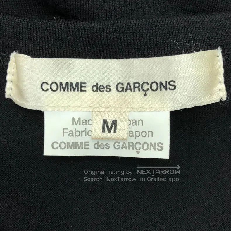 Comme des Garcons Comme Des Garcons Black Wool Knit Fur Collar Sweater Top Size M / US 6-8 / IT 42-44 - 5 Thumbnail