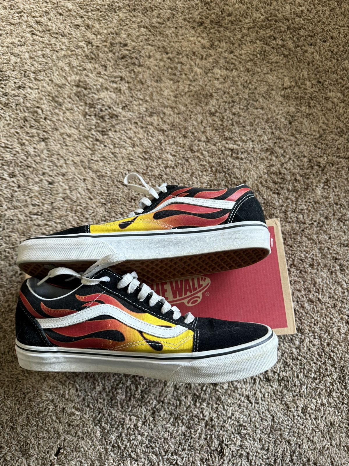 Vans VANS Old Skool “Flames” shoes Size US 9.5 / EU 42-43 - 2 Thumbnail