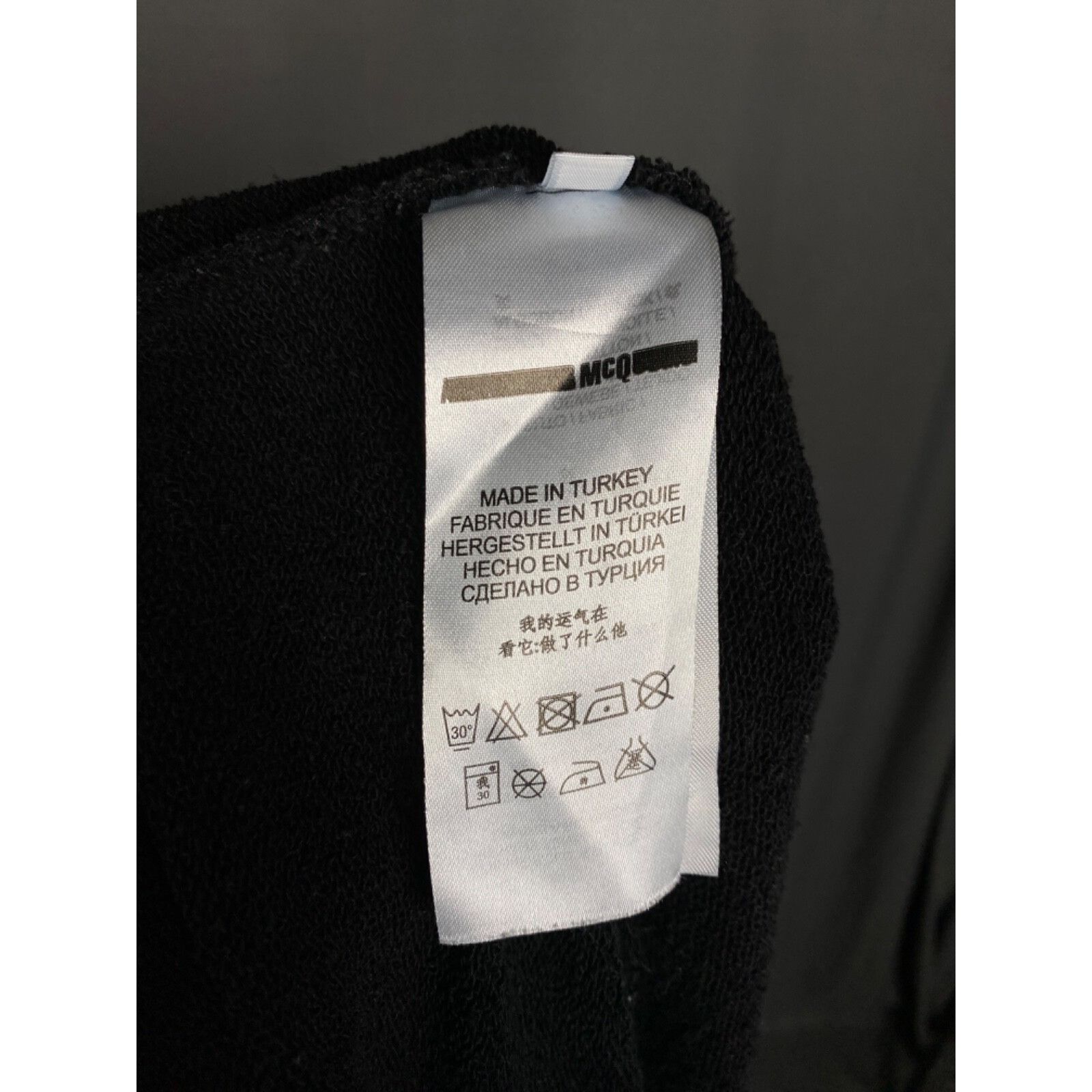 Alexander McQueen Alexander McQueen Big Logo Men's Black Crewneck Sweater Size Size US M / EU 48-50 / 2 - 10 Thumbnail