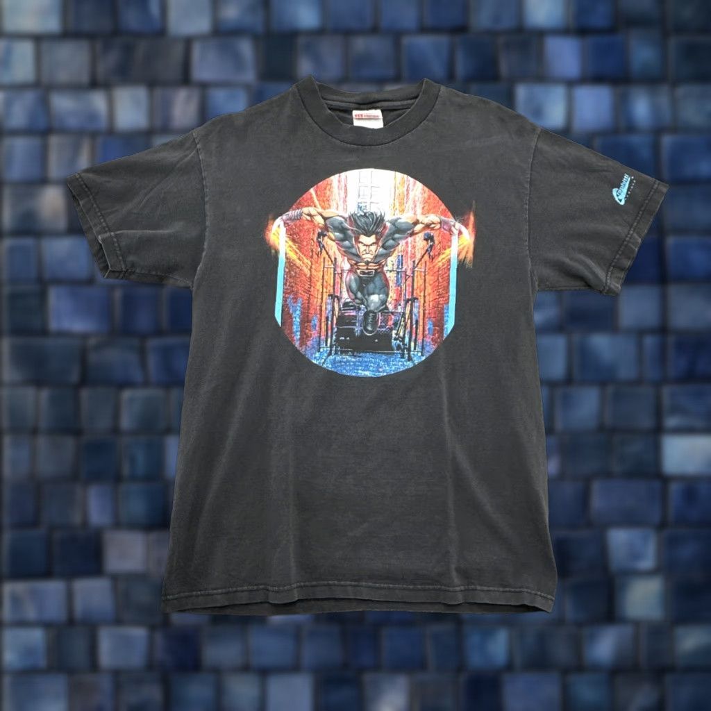 Vintage VINTAGE Wolverine X-MEN MARVEL GRAPHITTI DEAD STOCK HANES HEAVYWEIGHT T-Shirt M Black 90s Comics Mens Size US M / EU 48-50 / 2 - 1 Thumbnail