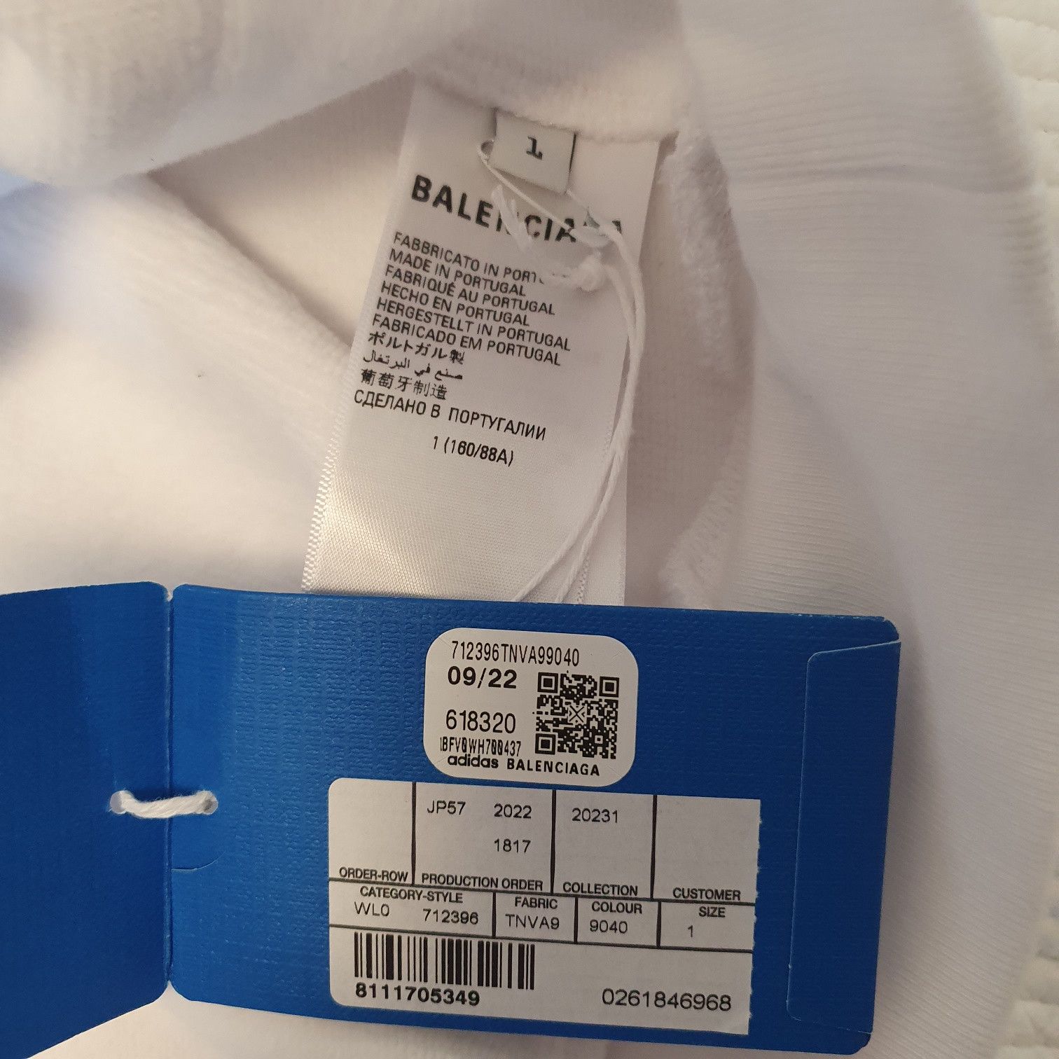 Adidas × Balenciaga RARE)) Balenciaga Adidas White Hoodie Size US S / EU 44-46 / 1 - 4 Thumbnail