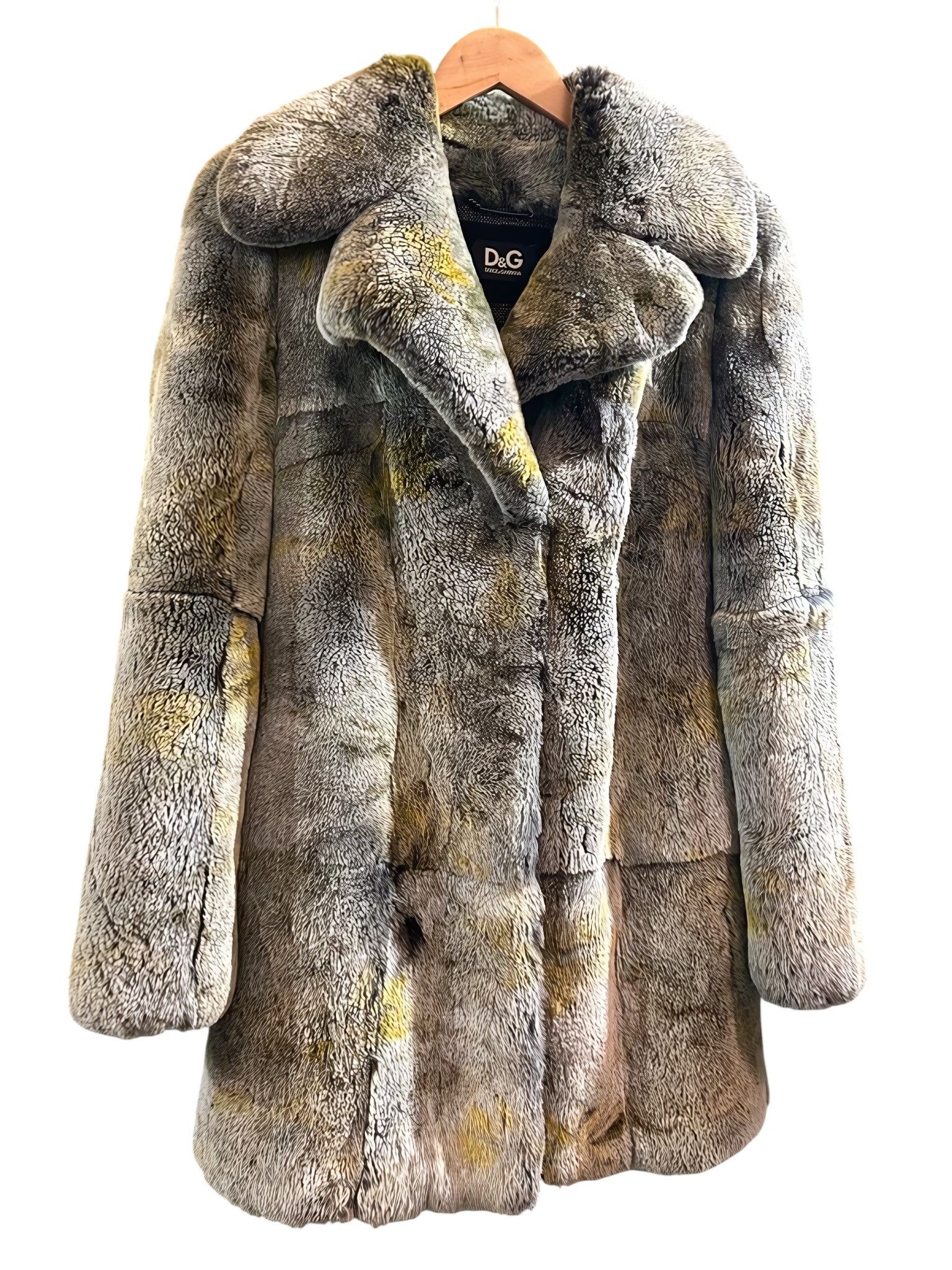 Dolce & Gabbana RABBIT FUR COAT Size S / US 4 / IT 40 - 1 Thumbnail