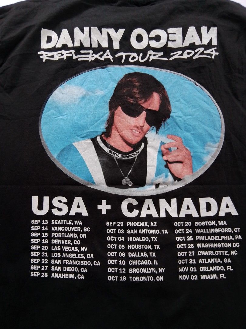 Band Tees Danny Ocean Reflexa Tour 2024 Size US L / EU 52-54 / 3 - 6 Thumbnail