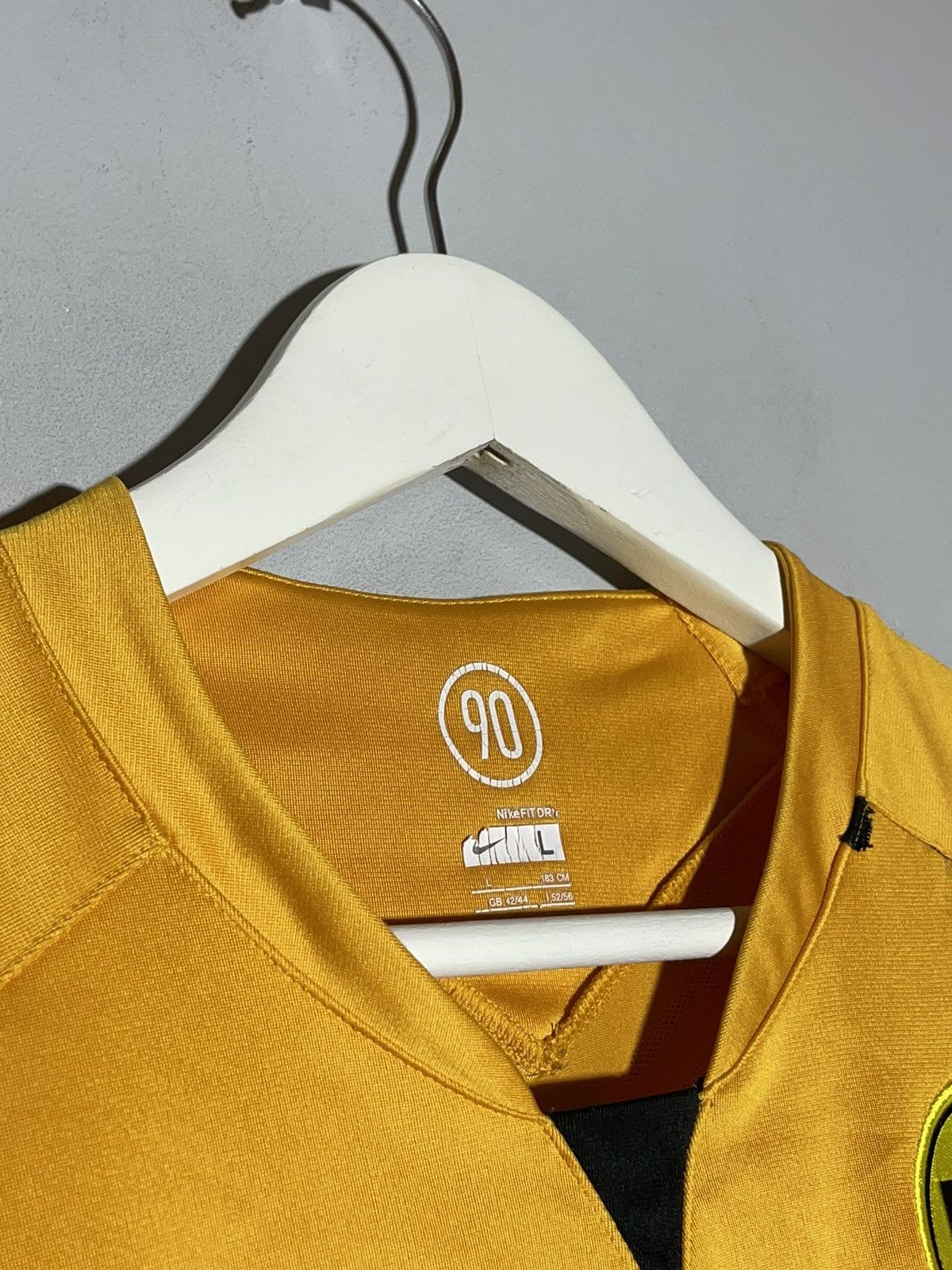 Nike × Vintage Borussia Dortmund BVB Nike Player Issue Y2k Football Shirt Size US L / EU 52-54 / 3 - 5 Thumbnail