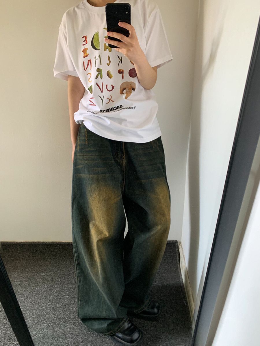 Japanese Brand × Jean 90s Retro Skater Baggy Size US 43 - 1 Thumbnail
