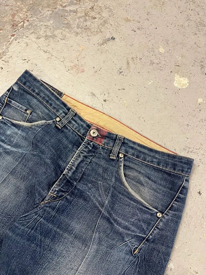Marithe + Francois Girbaud 2000s Marithé + François Girbaud Blue Rebel Straight Denim Jeans Size US 33 - 6 Thumbnail
