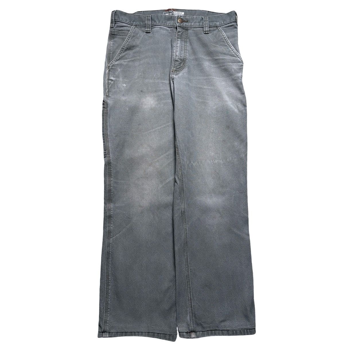 Carhartt Carhartt Carpenter Canvas Pants Olive Repaired Flaws 34X28 Size US 34 / EU 50 - 1 Thumbnail