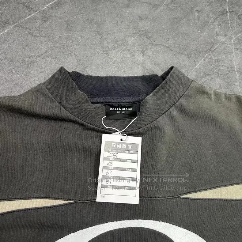 Balenciaga Balenciaga Distressed large damaged double-ring sewn racin Size US M / EU 48-50 / 2 - 3 Thumbnail