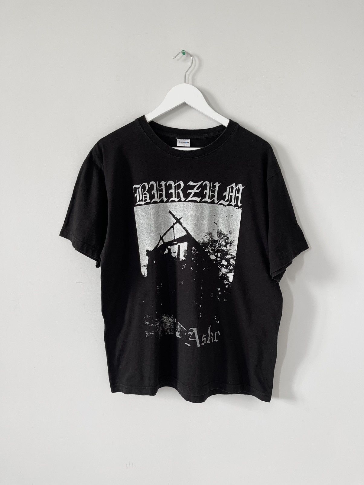 Band Tees Vintage Rare Burzum Aske 90's Black Metal T-shirt by Sonar Size US L / EU 52-54 / 3 - 1 Thumbnail