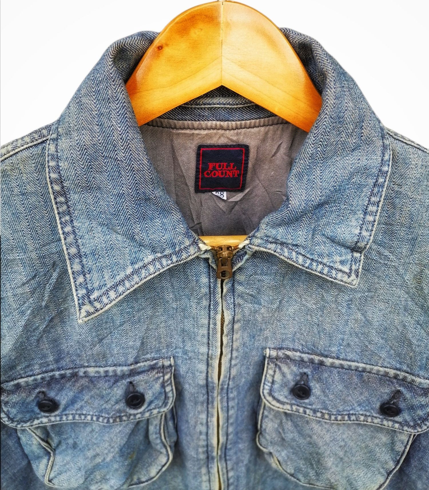 Full Count & Co. × Japanese Brand 🔥DELETE TODAY🔥Vintage Full Count Denim Jacket Size US M / EU 48-50 / 2 - 6 Thumbnail