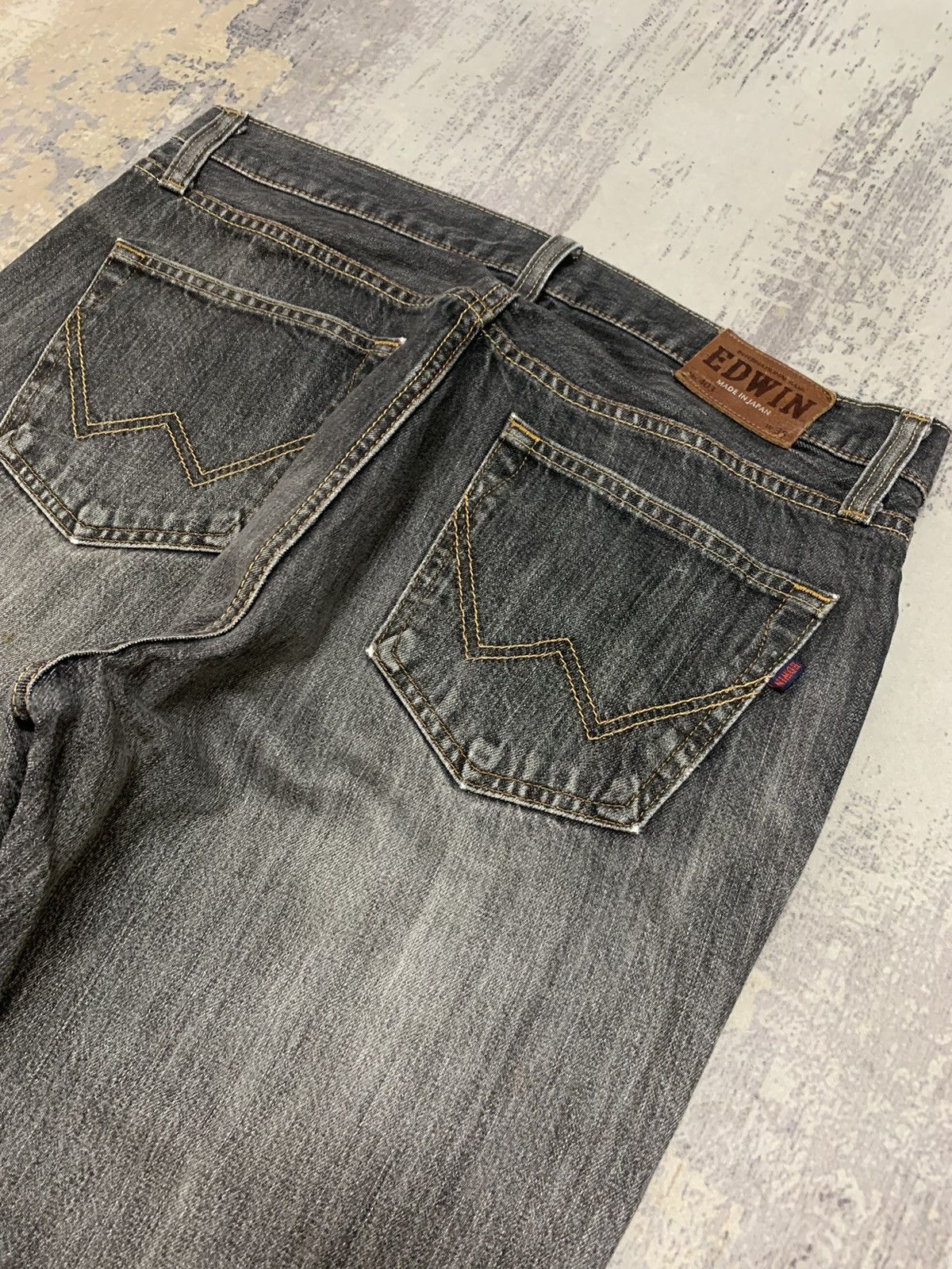 Edwin Thrashed Ripped faded distressed Edwin baggy style jeans Size US 34 / EU 50 - 13 Thumbnail