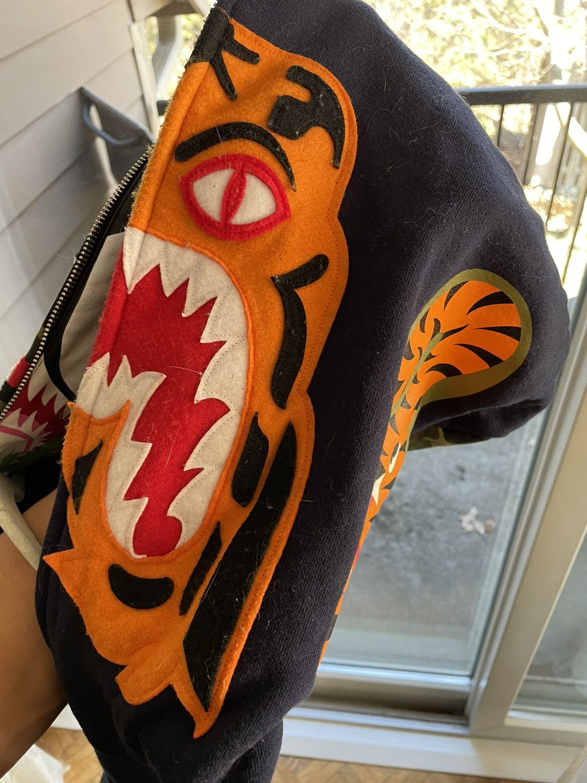 Bape Bape Navy Shark Hoodie Size US XXL / EU 58 / 5 - 4 Thumbnail