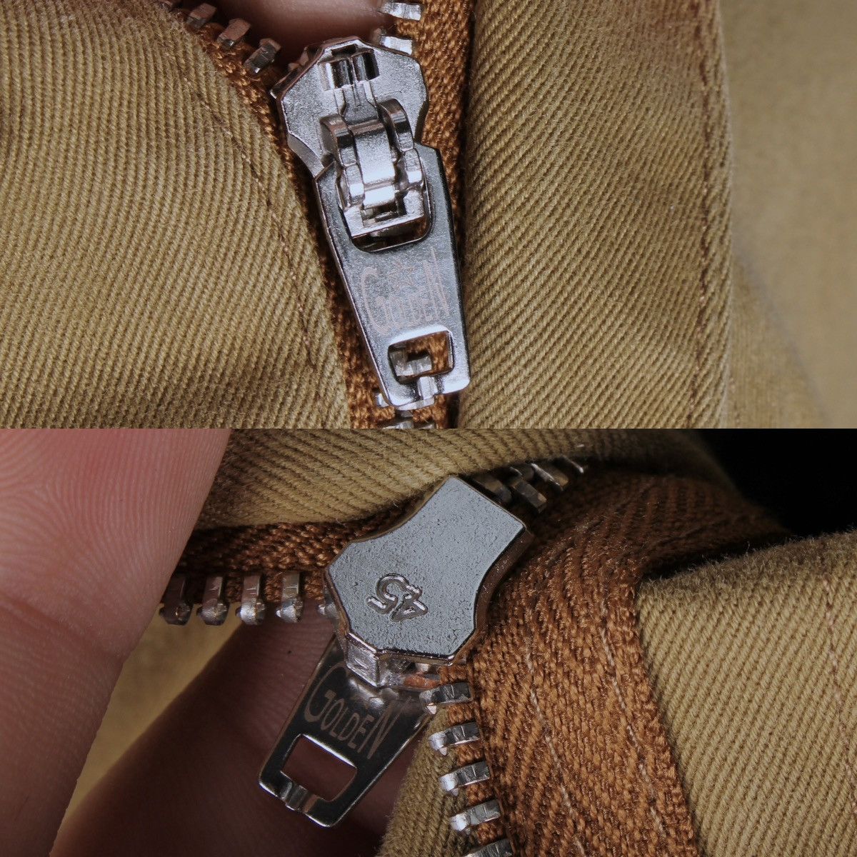 Designer × Golden Goose GOLDEN GOOSE Oversized Olive Khaki Cotton Chino Pants Size US 31 - 16 Thumbnail