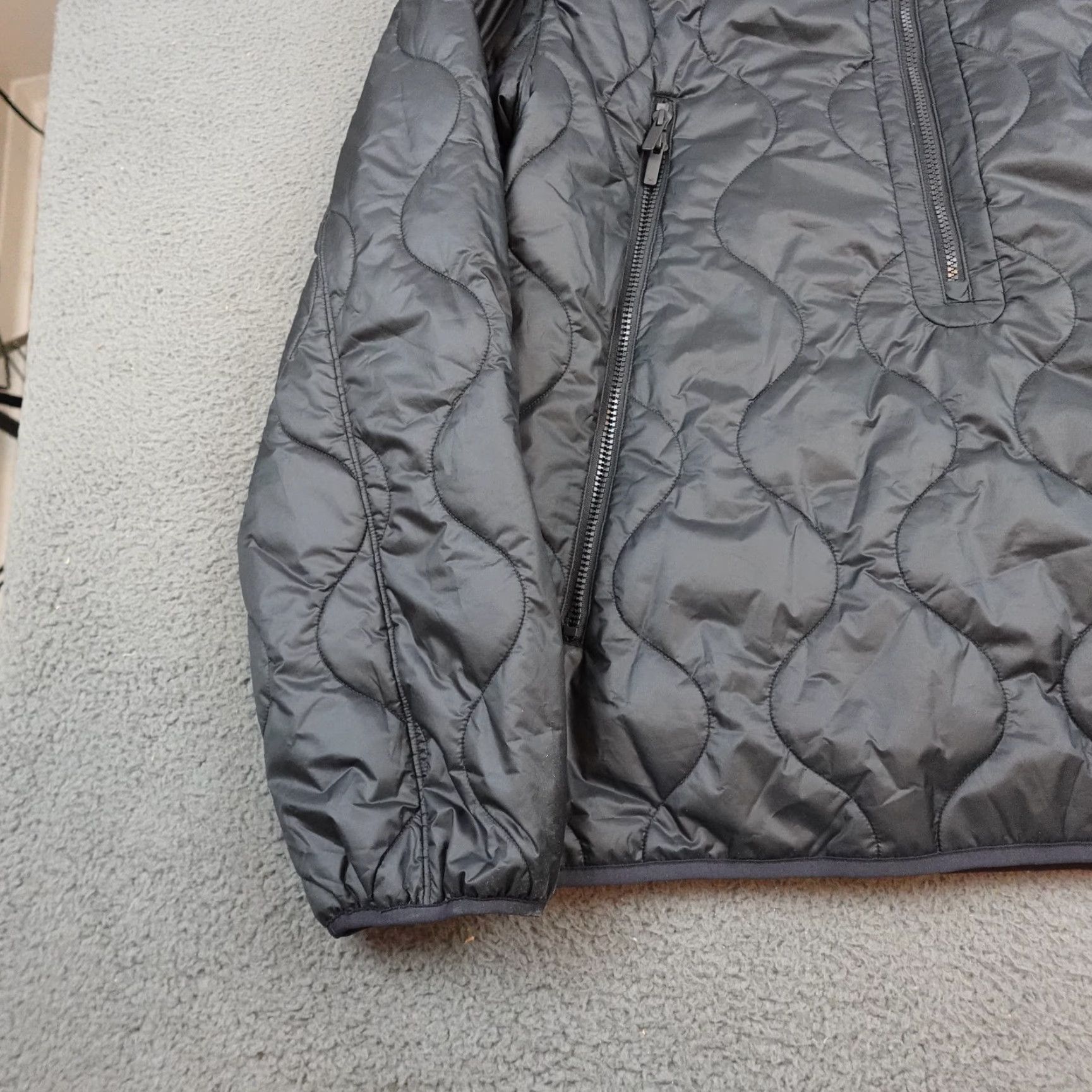 Under Armour Under Armour Jacket Mens Large Black Quilted UA Heritage 1/2 Zip Sample Size US L / EU 52-54 / 3 - 3 Thumbnail