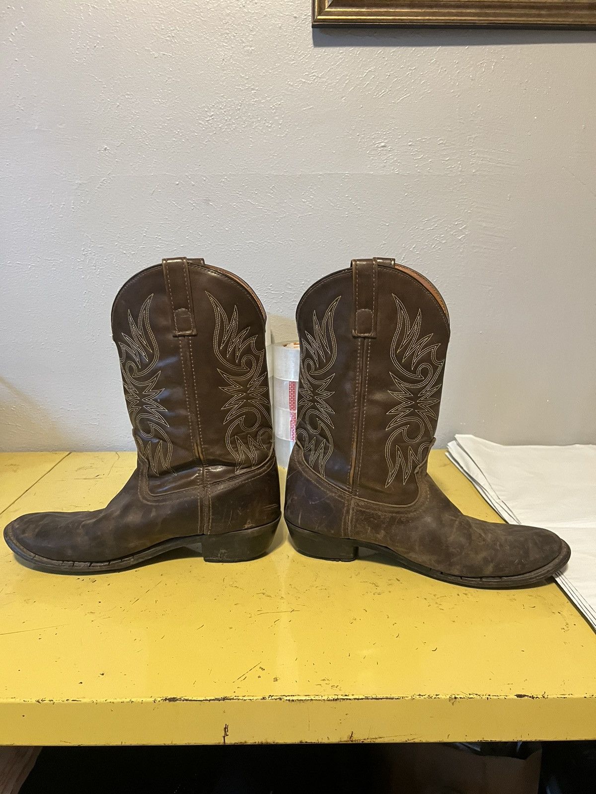 Vintage Laredo Cowboy Boots Sz 10.5 EW Size US 10.5 / EU 43-44 - 6 Thumbnail