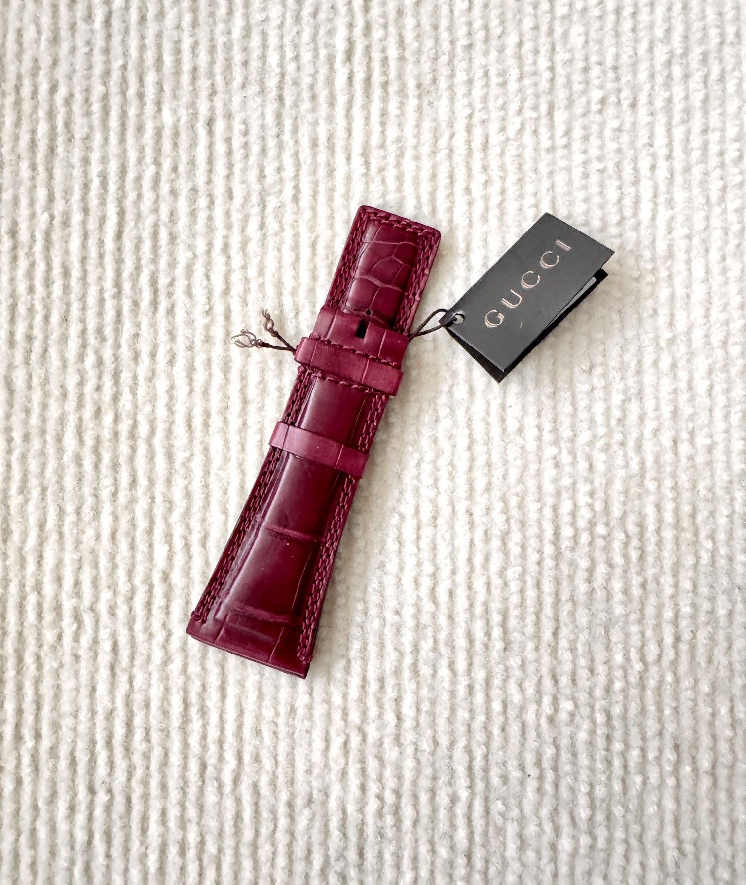 Gucci Gucci Genuine Alligator Leather Watch Strap Size ONE SIZE - 1 Thumbnail