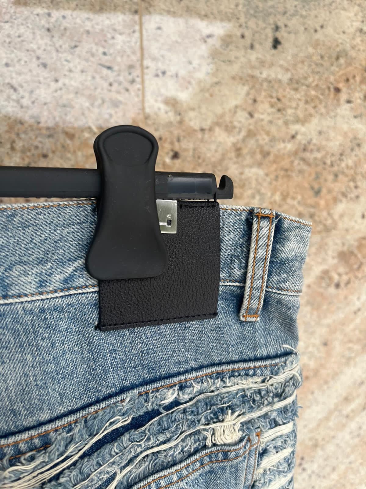 Alyx × Blackmeans 6 Pocket Blackmeans Distressed & Frayed Denim in Blue Size US 36 / EU 52 - 19 Thumbnail