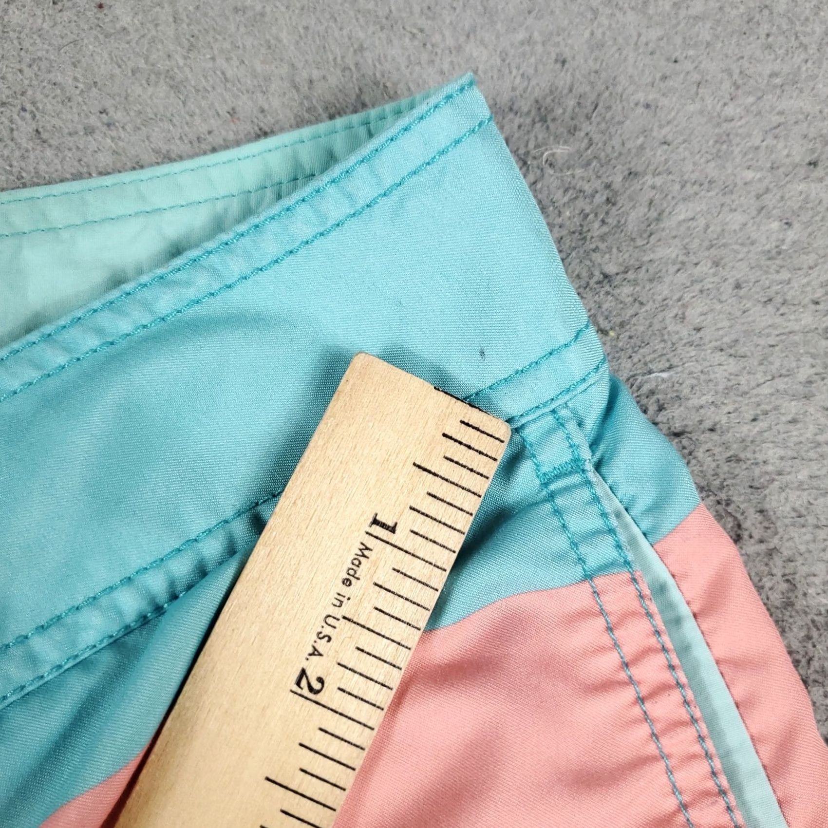 Nautica VINTAGE Nautica Mens 36 Blue Striped Tropical Beach Surf Board Swim Trunks Aloha Hawaiian Beach Size US 36 / EU 52 - 6 Thumbnail