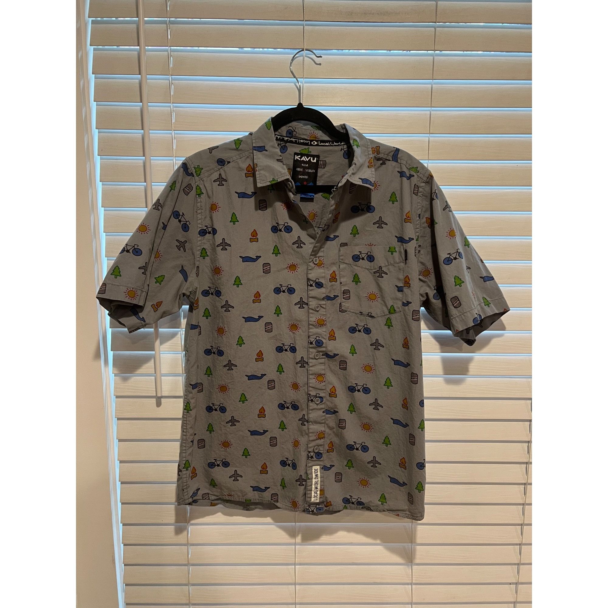 KAVU Kavu Short Sleeve Button Up Shirt - Size M Size US M / EU 48-50 / 2 - 1 Thumbnail