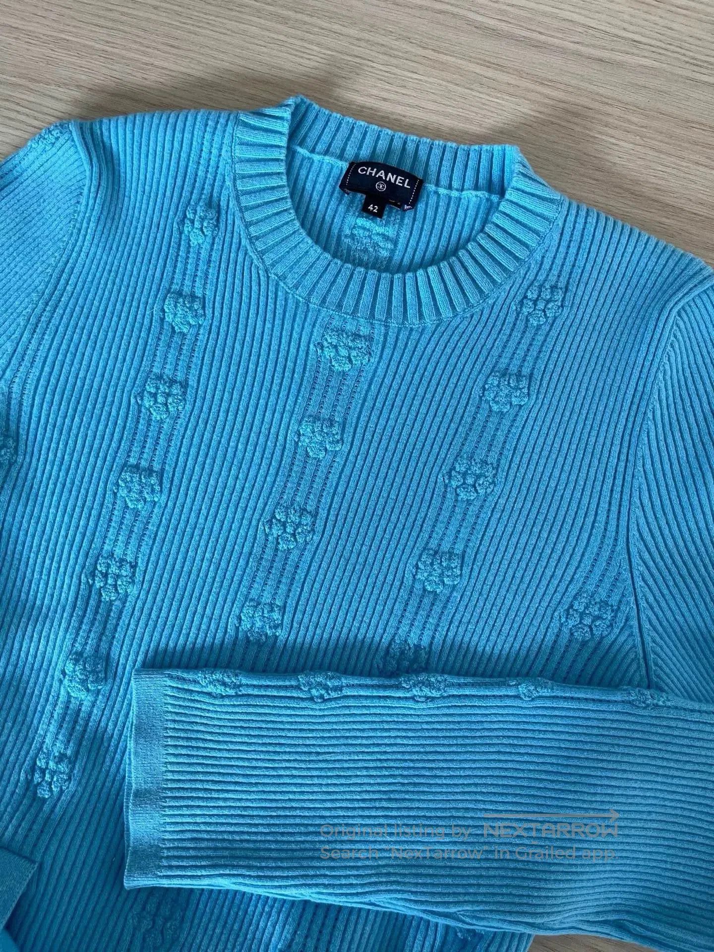 Chanel Chanel 2025 Cruise Belted Blue Top. Size US M / EU 48-50 / 2 - 5 Thumbnail