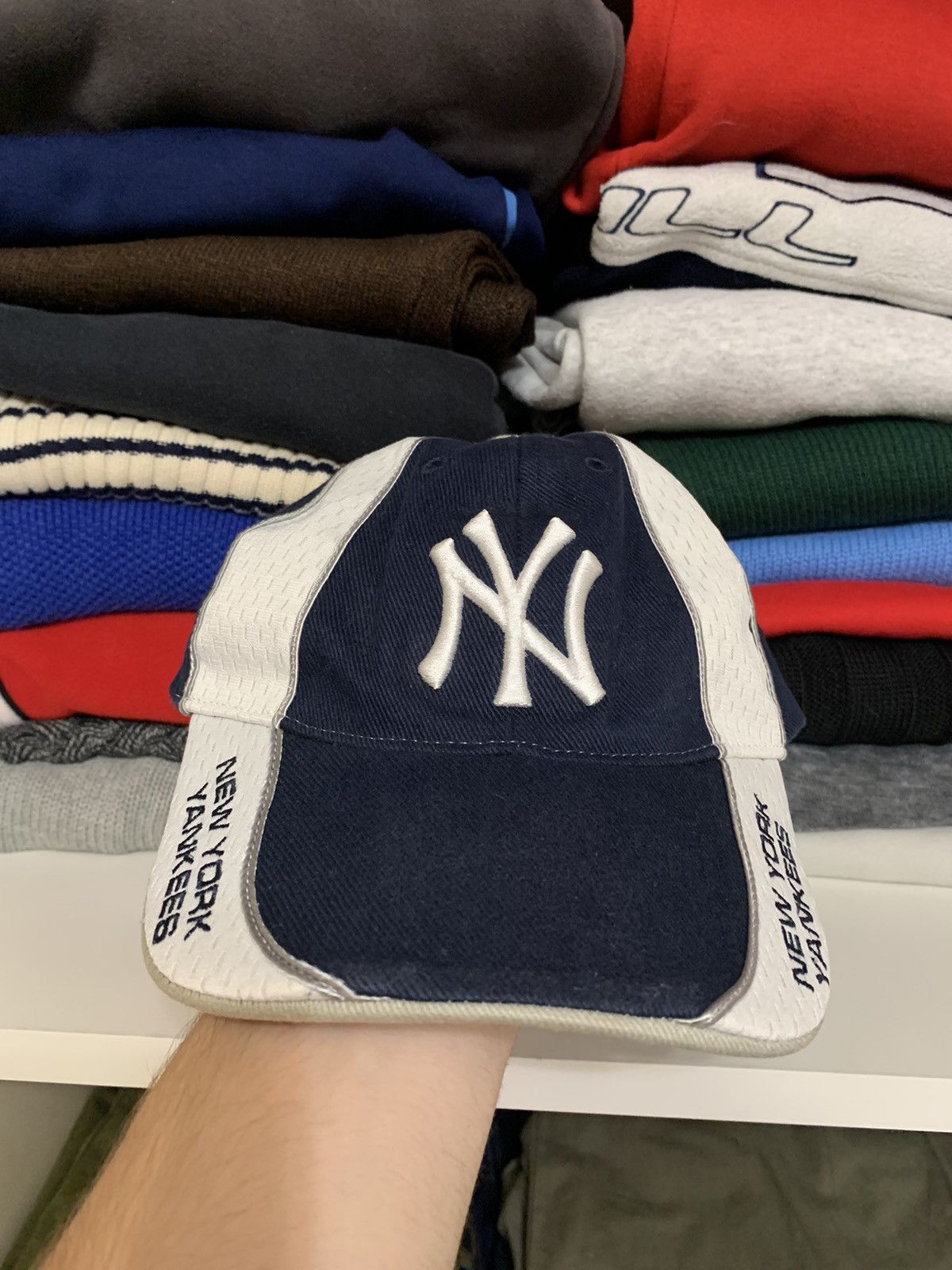New York Yankees × Vintage Vintage New York Yankees Big Logo Cap Hat Size ONE SIZE - 2 Thumbnail