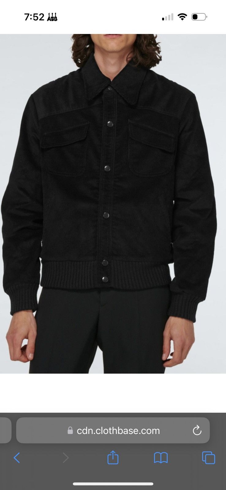 WINNIE Winnie New York Navy Corduroy Bomber Jacket Size US M / EU 48-50 / 2 - 9 Thumbnail