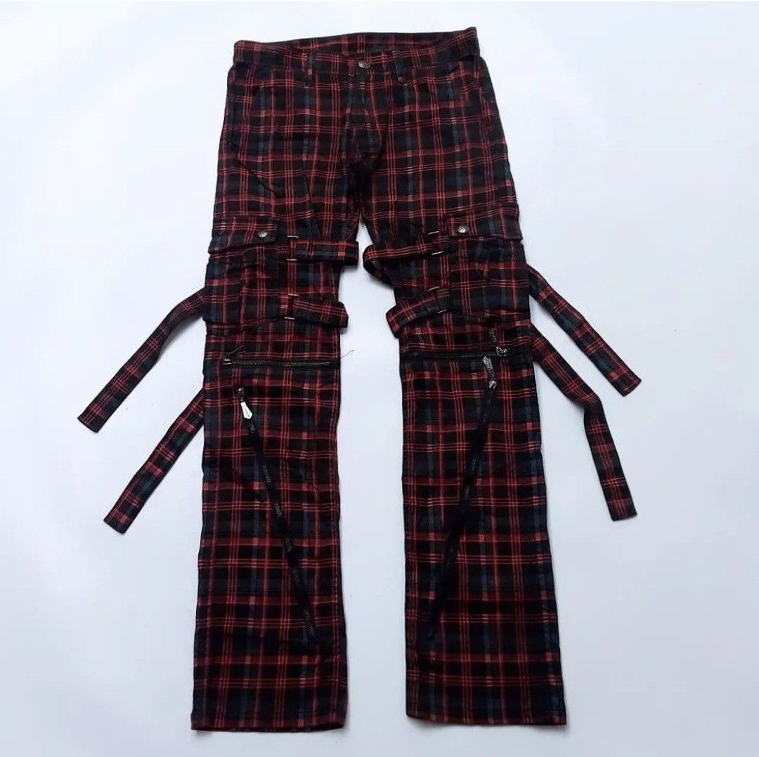 Japanese Brand × Seditionaries BG-SHO Tartan Bondage Punk Style Pants Size US 30 / EU 46 - 1 Thumbnail