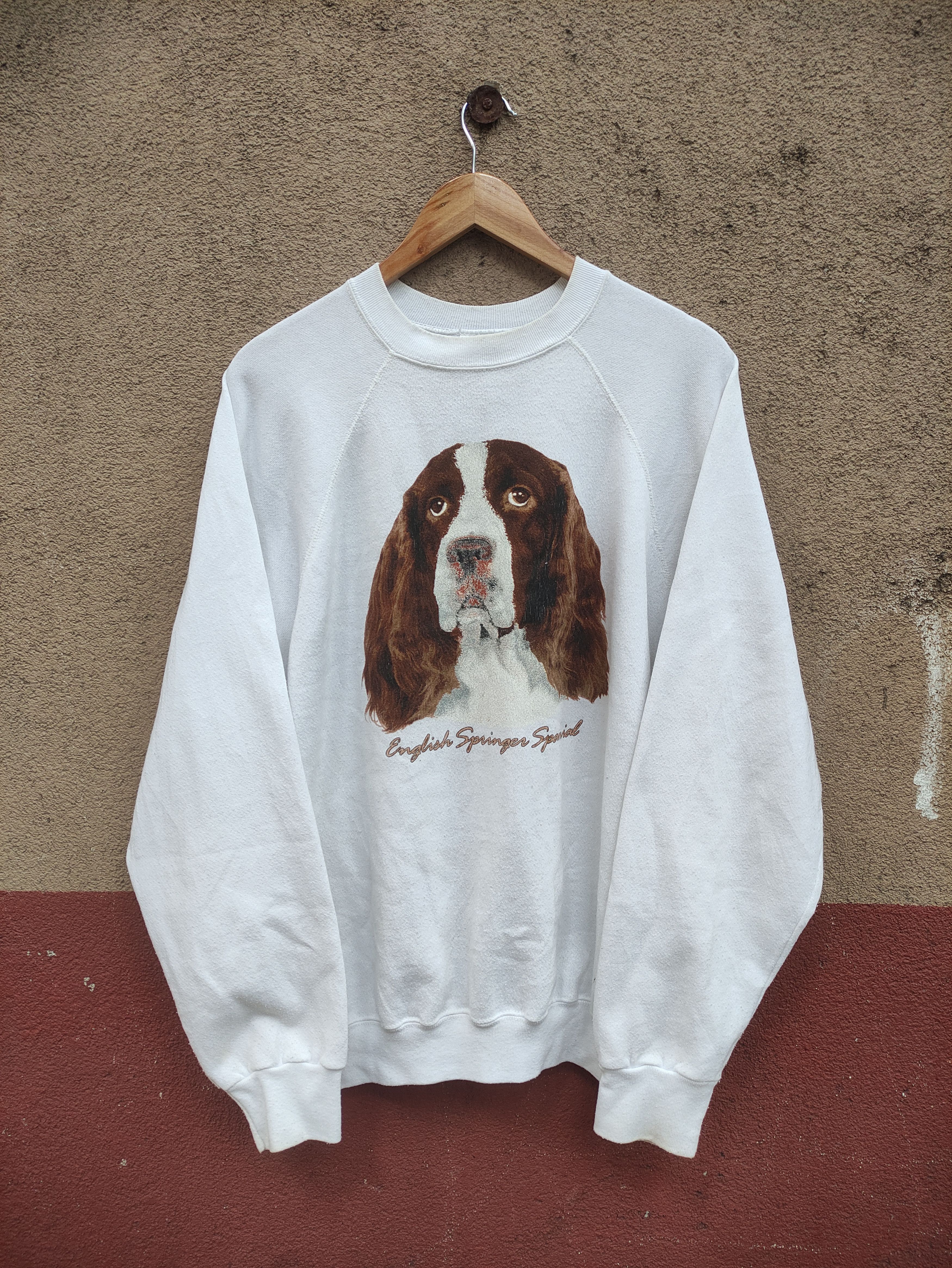 Vintage Vintage English Springer Spaniel Pullover Crewneck Dog Size US XL / EU 56 / 4 - 1 Thumbnail