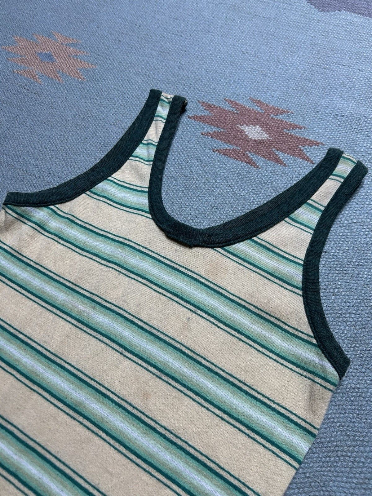 Vintage Vintage 70s striped tank top shirt soft youth kids medium? Size XXS / US 00 / IT 34 - 8 Thumbnail