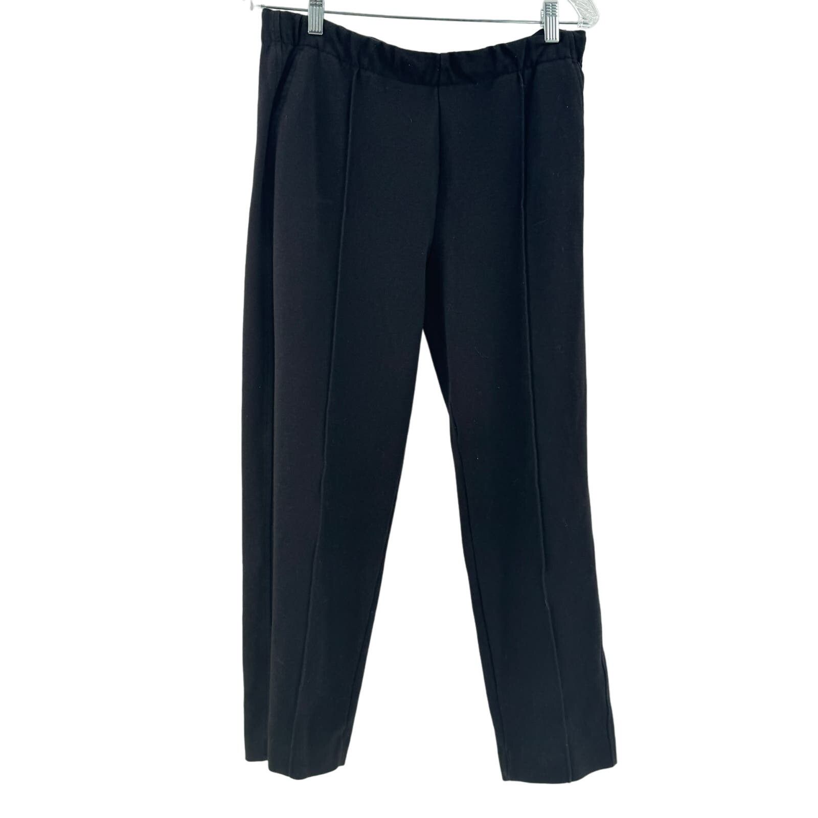 Everlane Everlane Slow Fashion Black Corp Pants Large Pleated Comfy Size 32" / US 10 / IT 46 - 1 Thumbnail