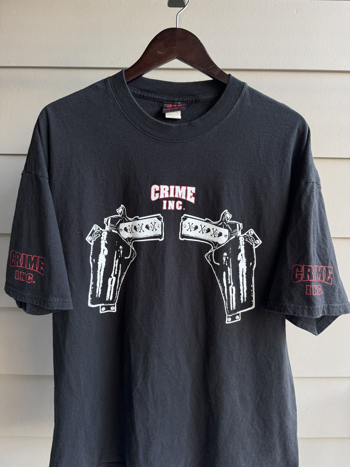 Drain Gang Crime Ink “Shoot Informants Not Drugs” made in Frisco USA Size US XXL / EU 58 / 5 - 1 Thumbnail