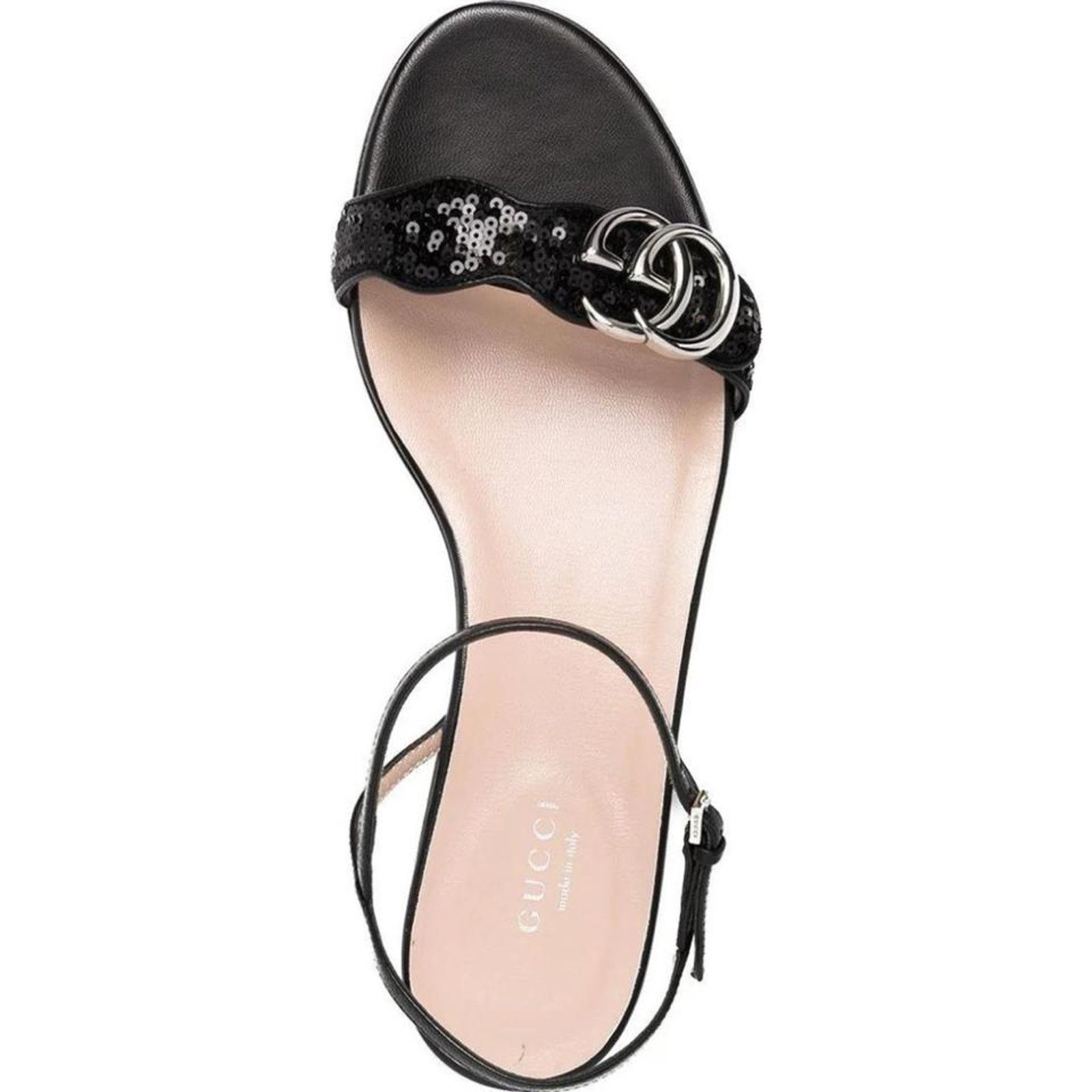 Gucci Marmont GG logo sequins flat sandals Size US 8 / IT 38 - 4 Thumbnail