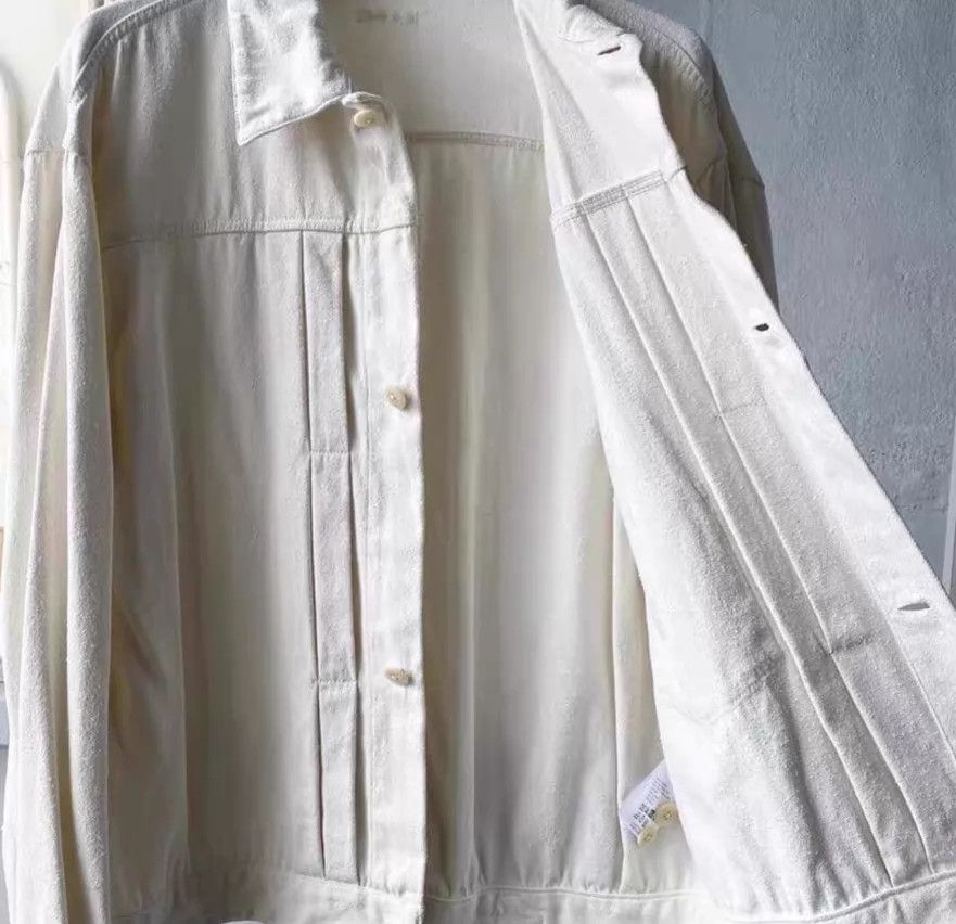 Comoli COMOLI Type-1 Silk Napped White Jacket (New, Rare) Size US M / EU 48-50 / 2 - 4 Thumbnail