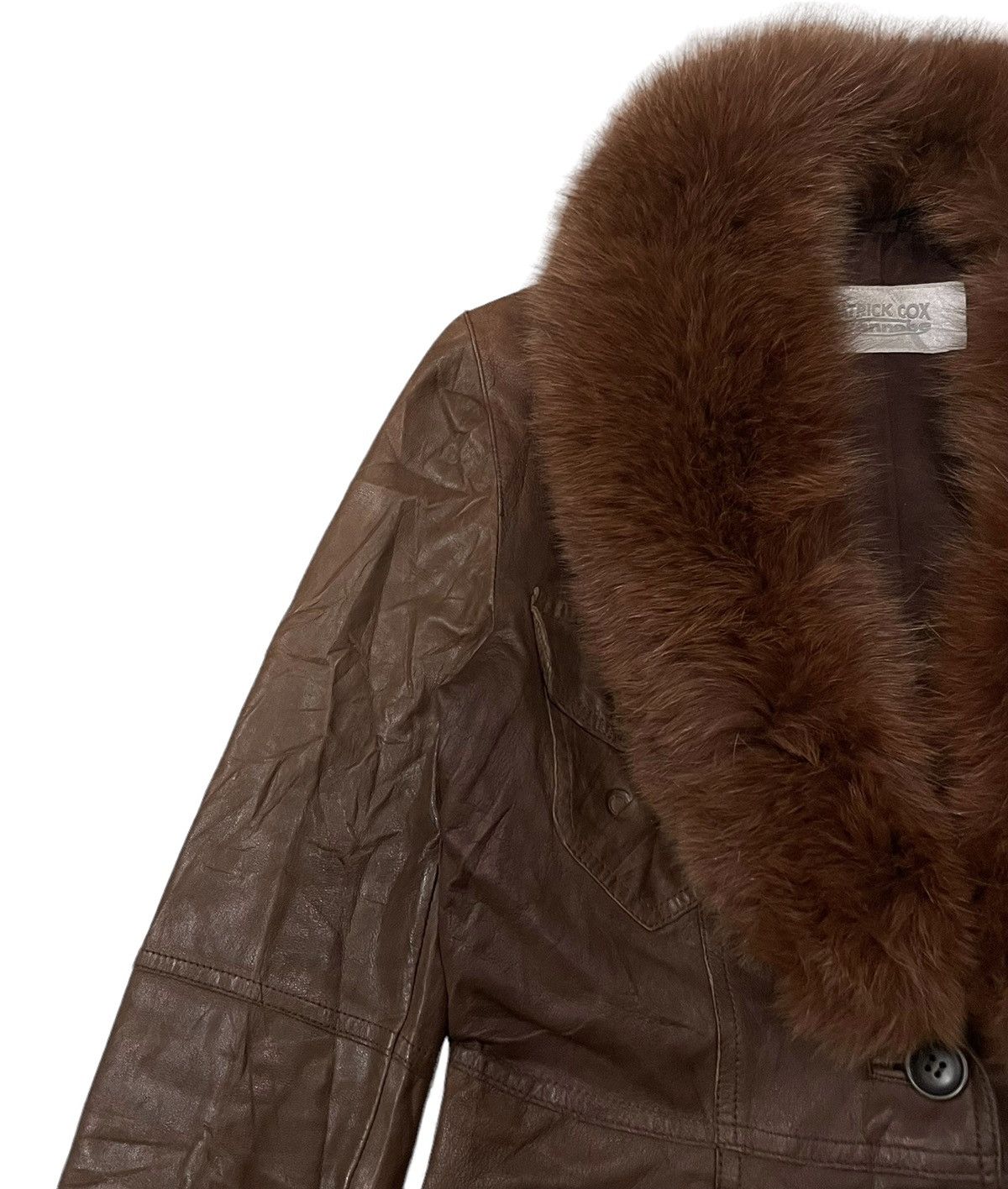 Leather Vintage Patrick Cox Wannabe Mink Fur Sheep leather Jacket Size S / US 4 / IT 40 - 5 Thumbnail