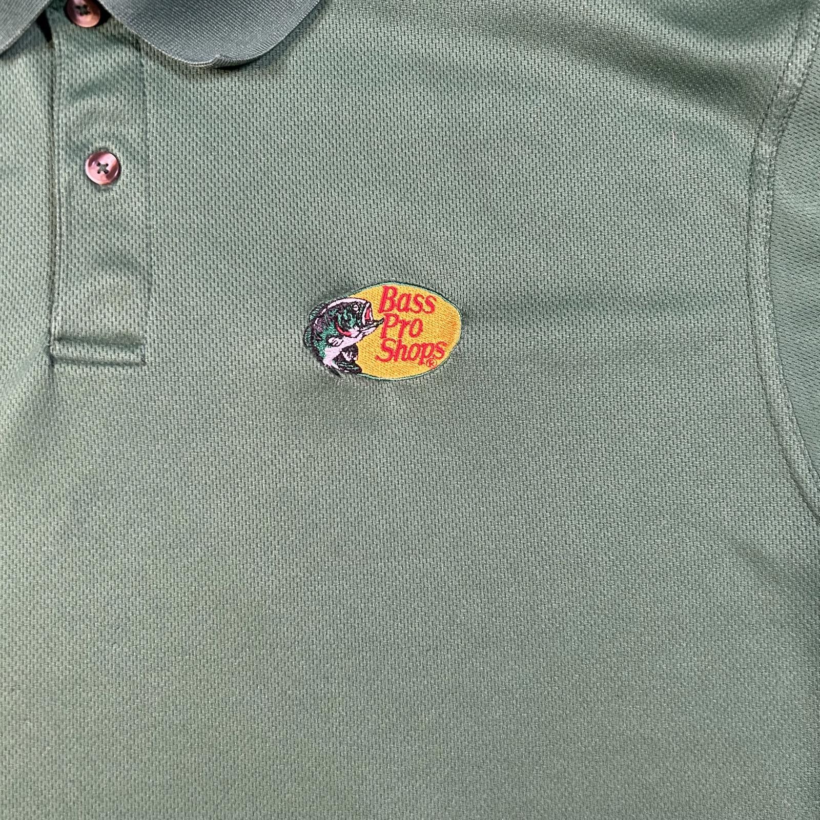 Bass Pro Shops Men's Bass Pro Shops Green Polo Shirt Size m Size US M / EU 48-50 / 2 - 2 Thumbnail