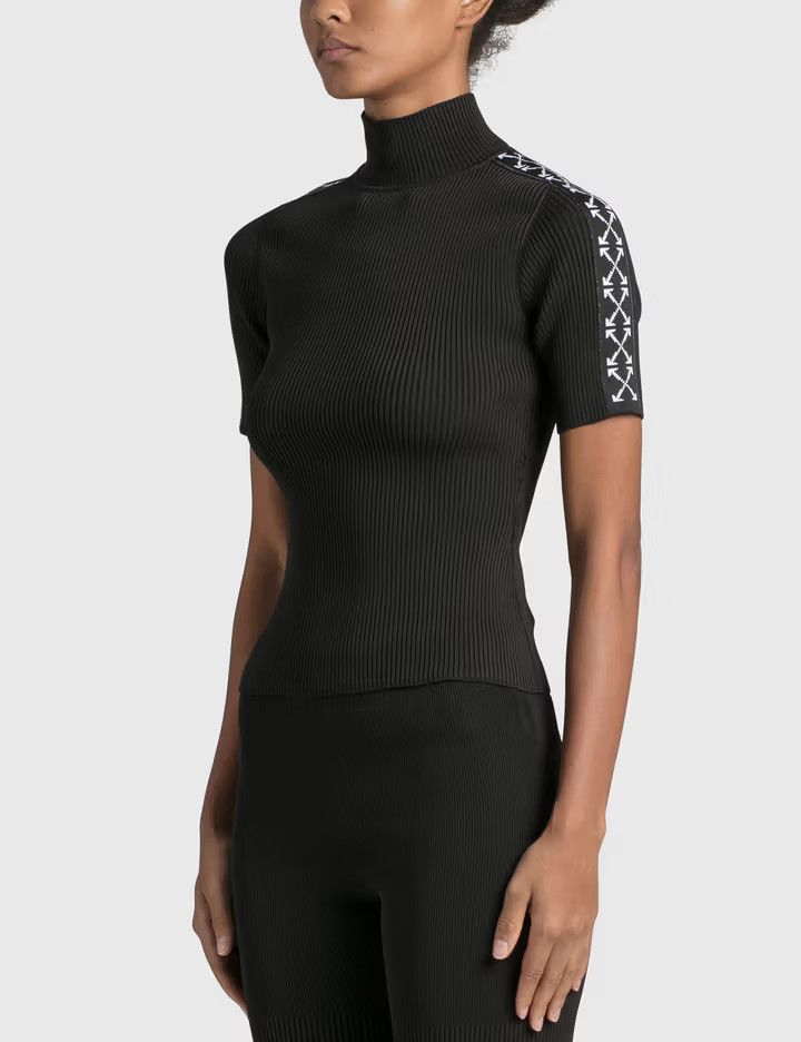 Off-White o1y1225 Turtleneck Sweater in Black Size L / US 10 / IT 46 - 2 Thumbnail
