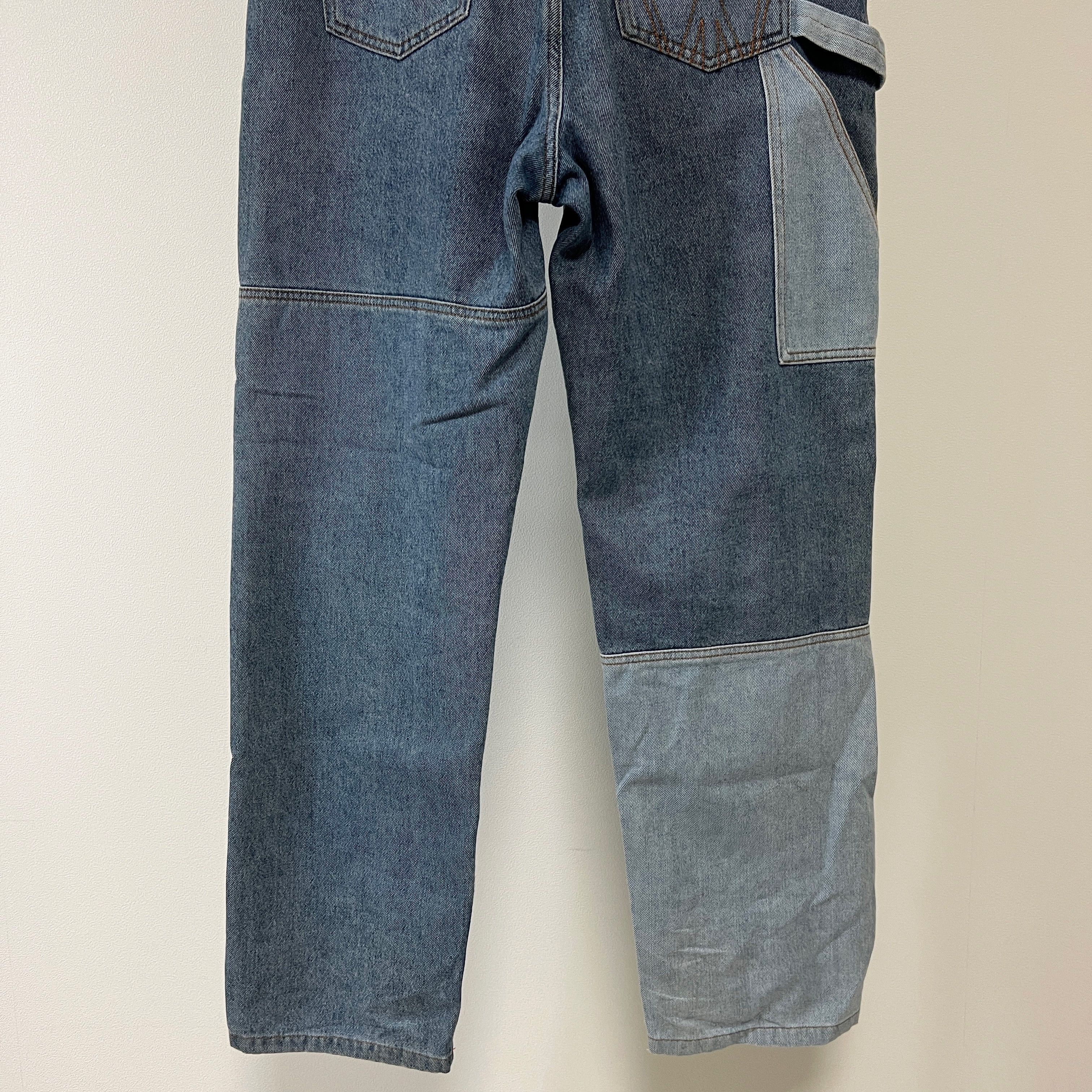 JW Anderson JW Anderson Blue Patchwork Workwear Jeans Size US 34 / EU 50 - 4 Thumbnail