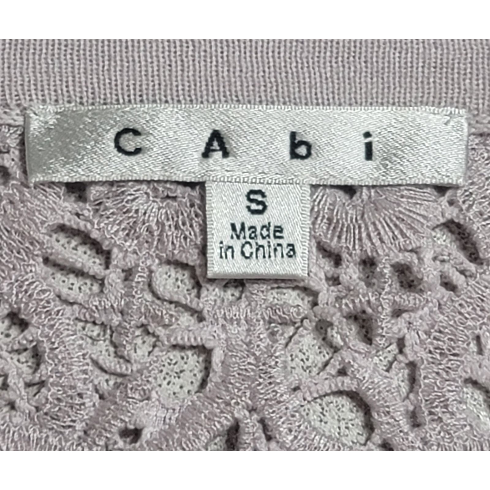 Other CAbi Lilac Light Purple Crochet Collar Cardigan Sweater S Size S / US 4 / IT 40 - 3 Thumbnail