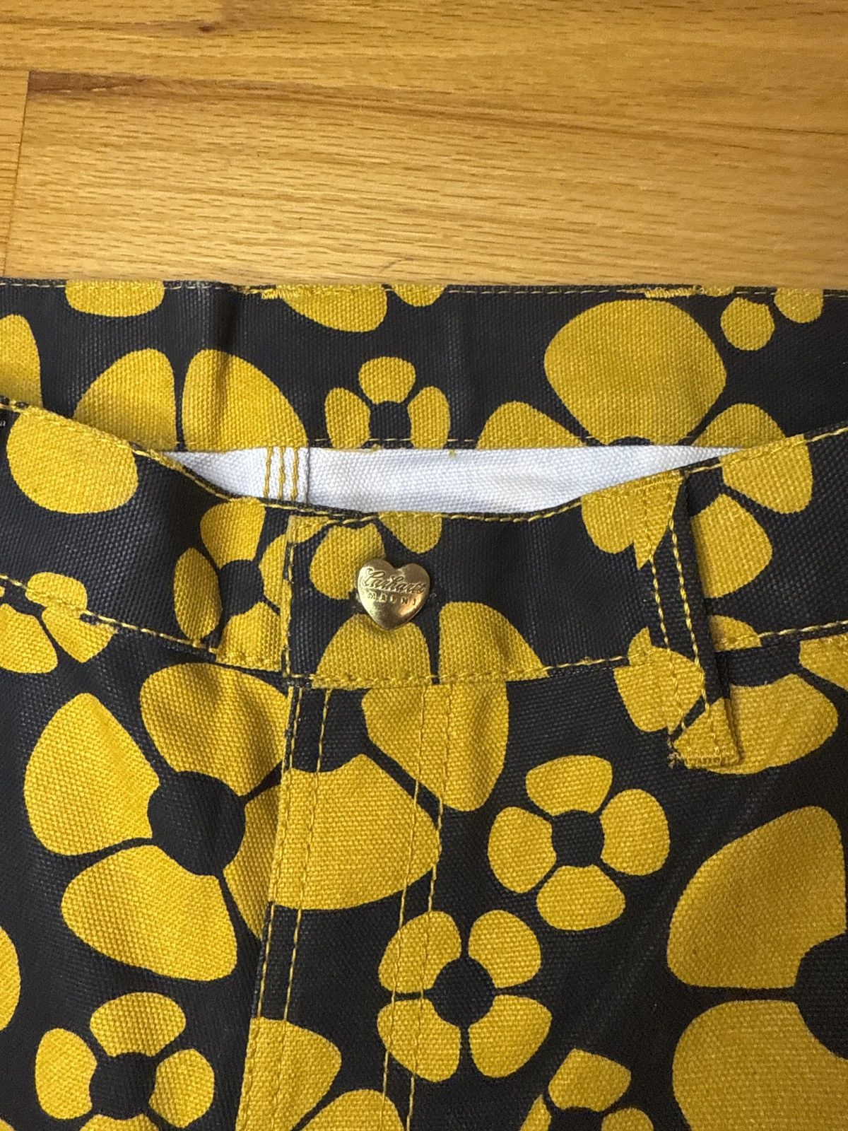 Marni Marni black and yellow floral pants Size US 32 / EU 48 - 4 Thumbnail