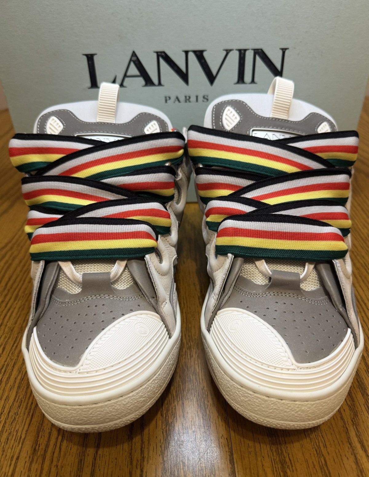 Lanvin Curb Sneaker (White/Multicolor)