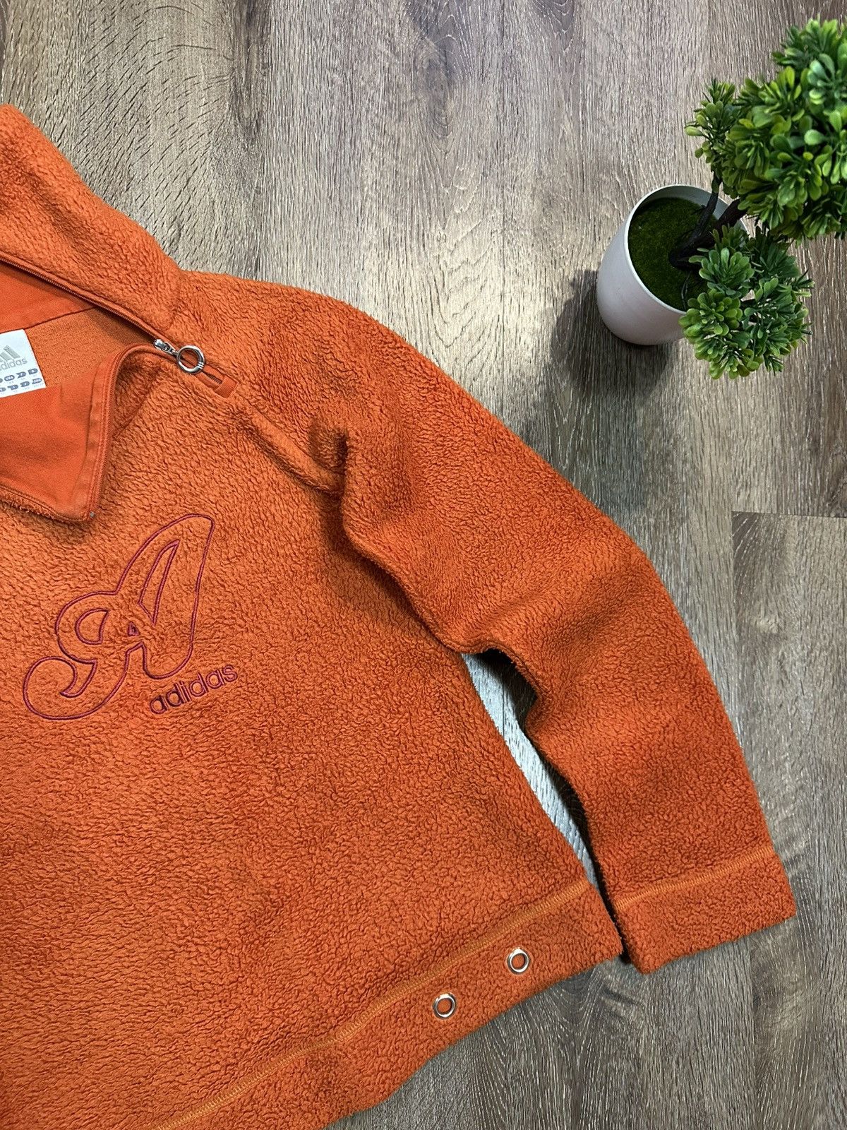 Adidas Adidas Vintage Fleece Plush Avant-Gard Hoodie Size XS / US 0-2 / IT 36-38 - 3 Thumbnail