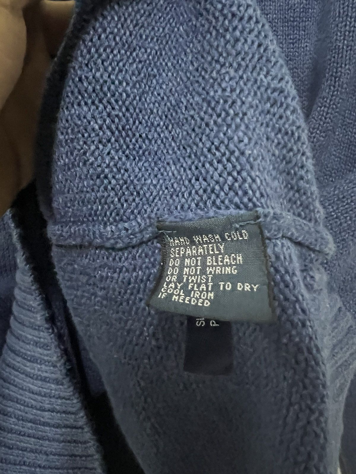 Polo Ralph Lauren × RRL Ralph Lauren Y2K Polo Ralph Lauren Half Zipper Knitted Sweater Pullover Size US XL / EU 56 / 4 - 6 Thumbnail