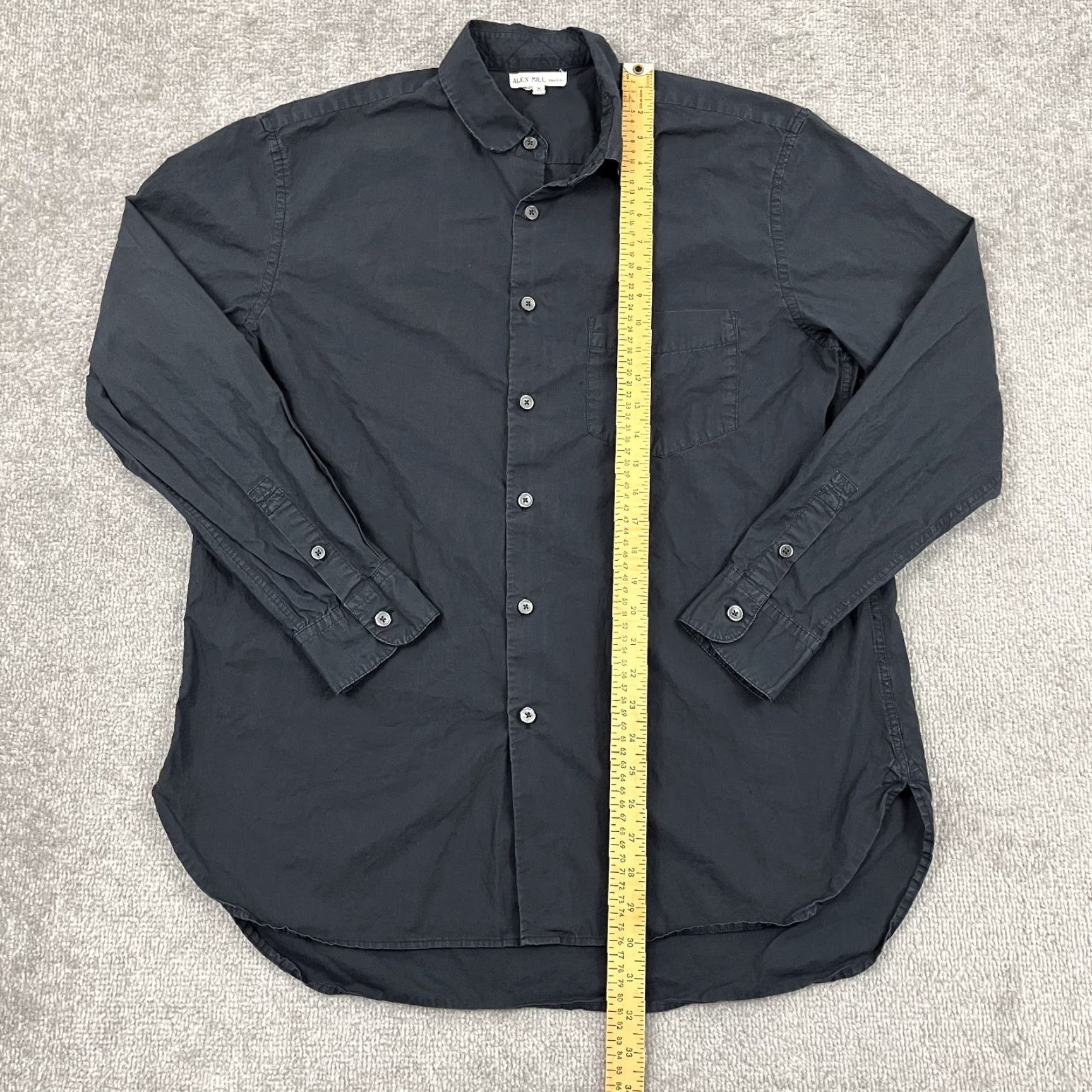 Alex Mill Alex Mill Shirt Mens Medium Button-Up Navy Blue Long Sleeve Casual Office Size US M / EU 48-50 / 2 - 3 Thumbnail