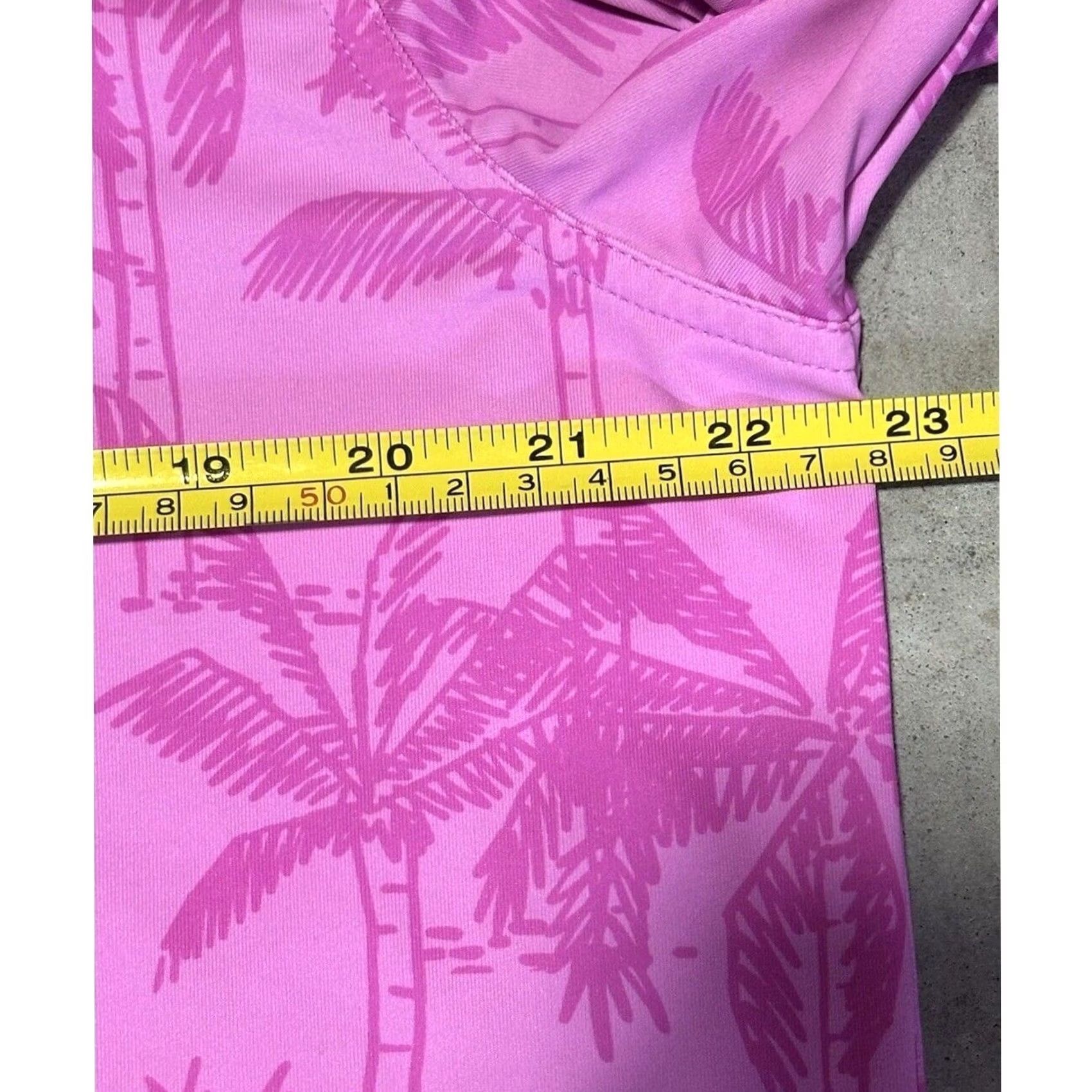 Chubbies Chubbies Polo Shirt Mens L Pink Performance Stretch Golf Casual Palm Trees Size US L / EU 52-54 / 3 - 6 Thumbnail