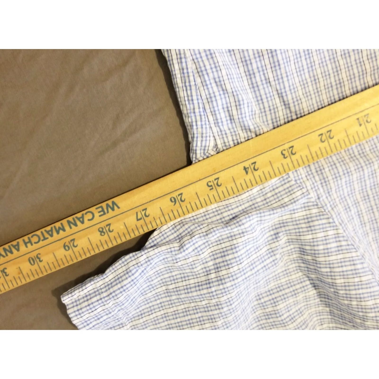 Brooks Brothers Brooks Brothers Blue Button Dress Shirt Short Sleeve Cotton Large Mens Size 42R - 4 Thumbnail